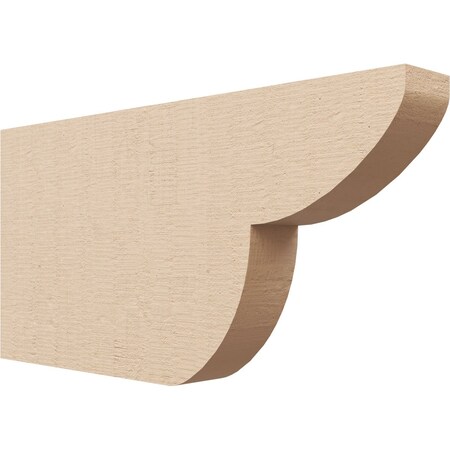 Ekena Millwork 2in. W x 8in. H x 16in. L Crestline Woodgrain TimberThane Rafter Tail, Primed Tan RFTUR02X08X16CRERCPR